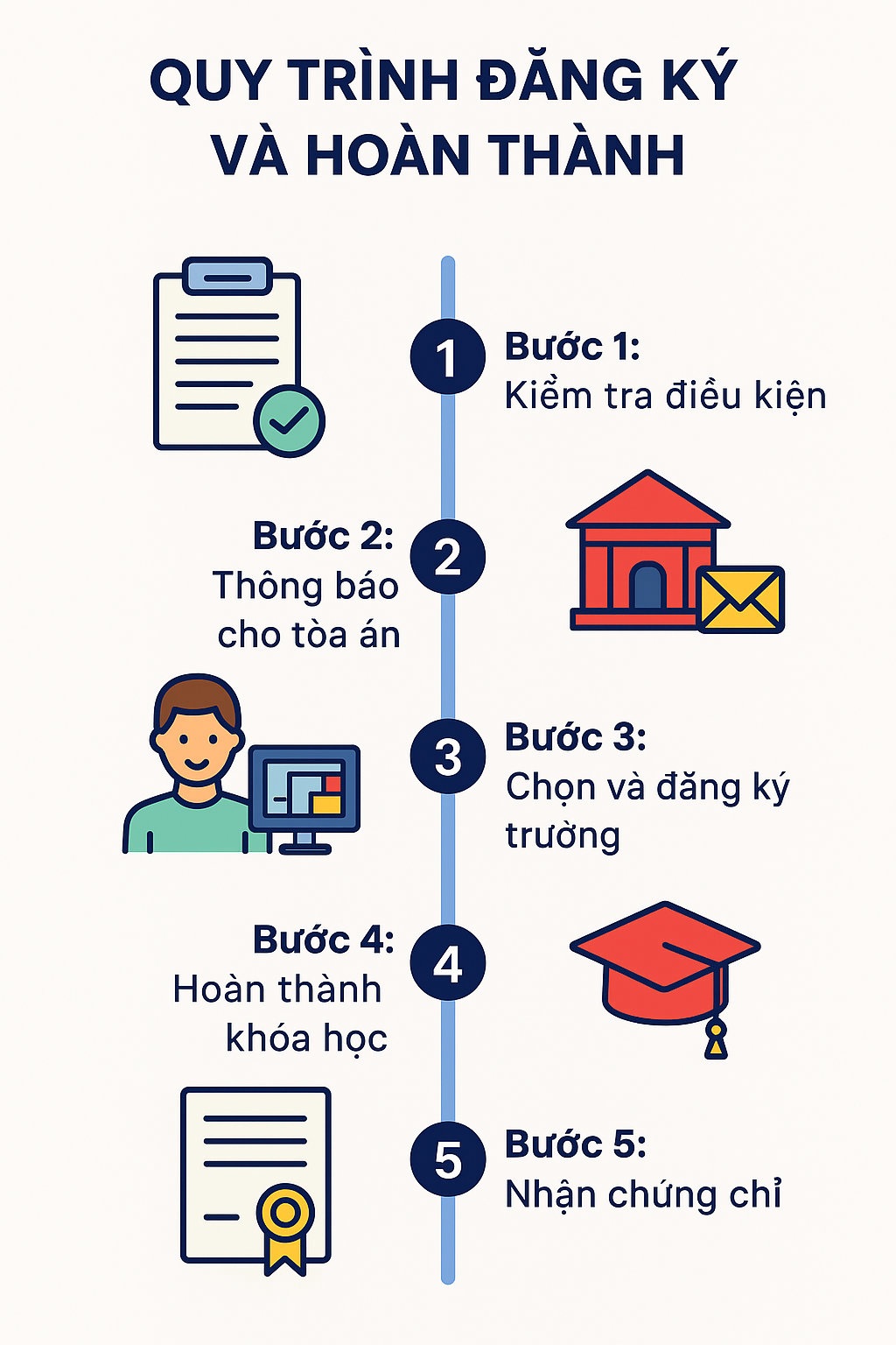 5 Bước đăng ký và hoàn thành Traffic School