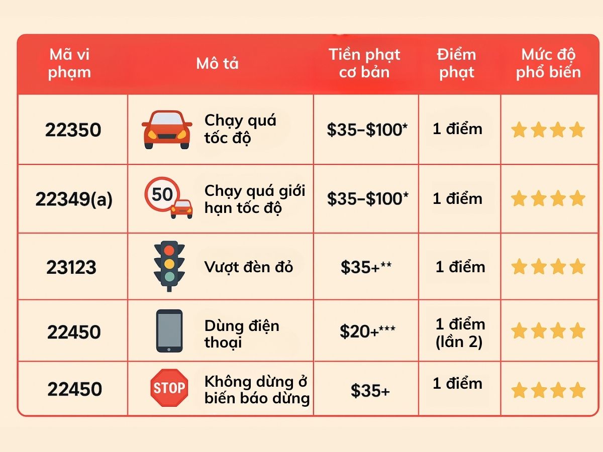 Xử Lý Vé Phạt Giao Thông Tại California (Xóa Ticket Giao Thông): 5 Bước Cơ Bản Bạn Cần Biết