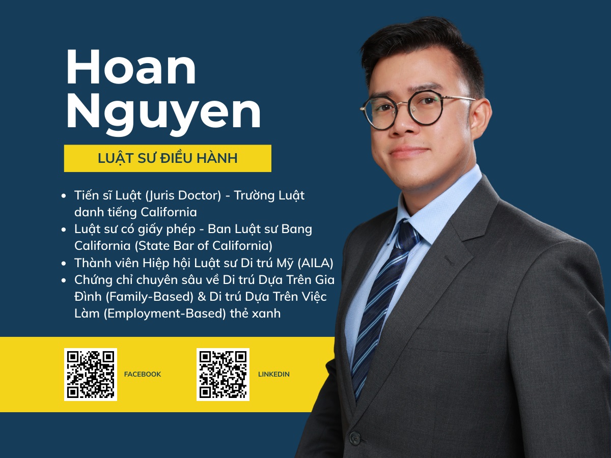 Profile luật sư điều hành Hoan Nguyễn - Chuyên về di trú