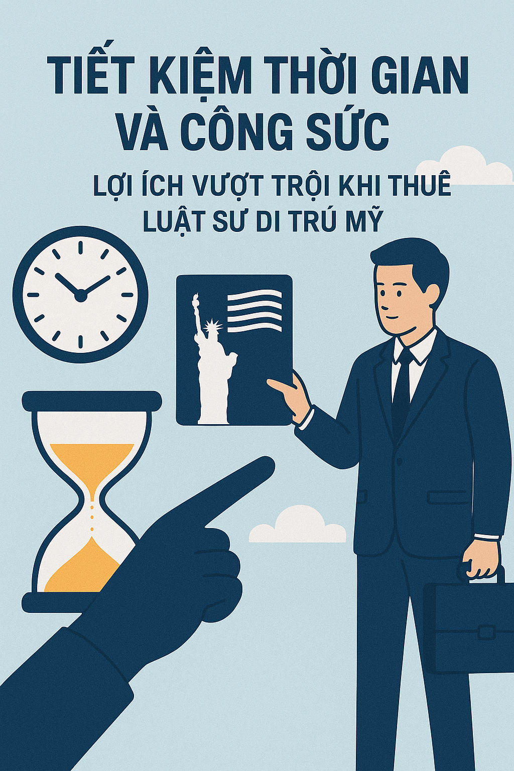 Dịch vụ luật sư di trú Mỹ sẽ giúp bạn tiết kiệm thời gian và công sức một cách đáng kể 