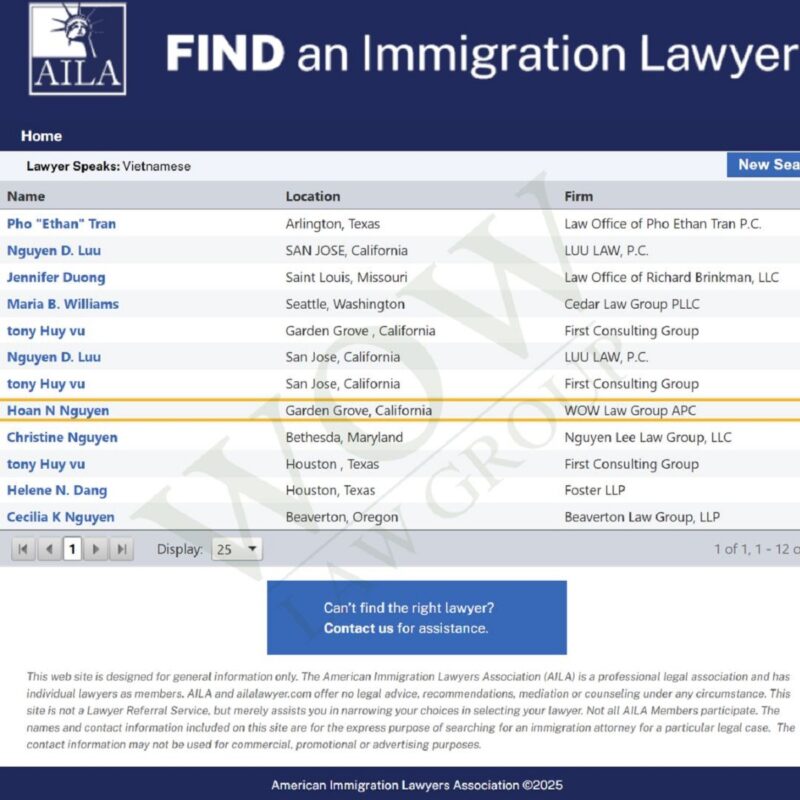 Luật sư di trú cần có giấy phép hành nghề