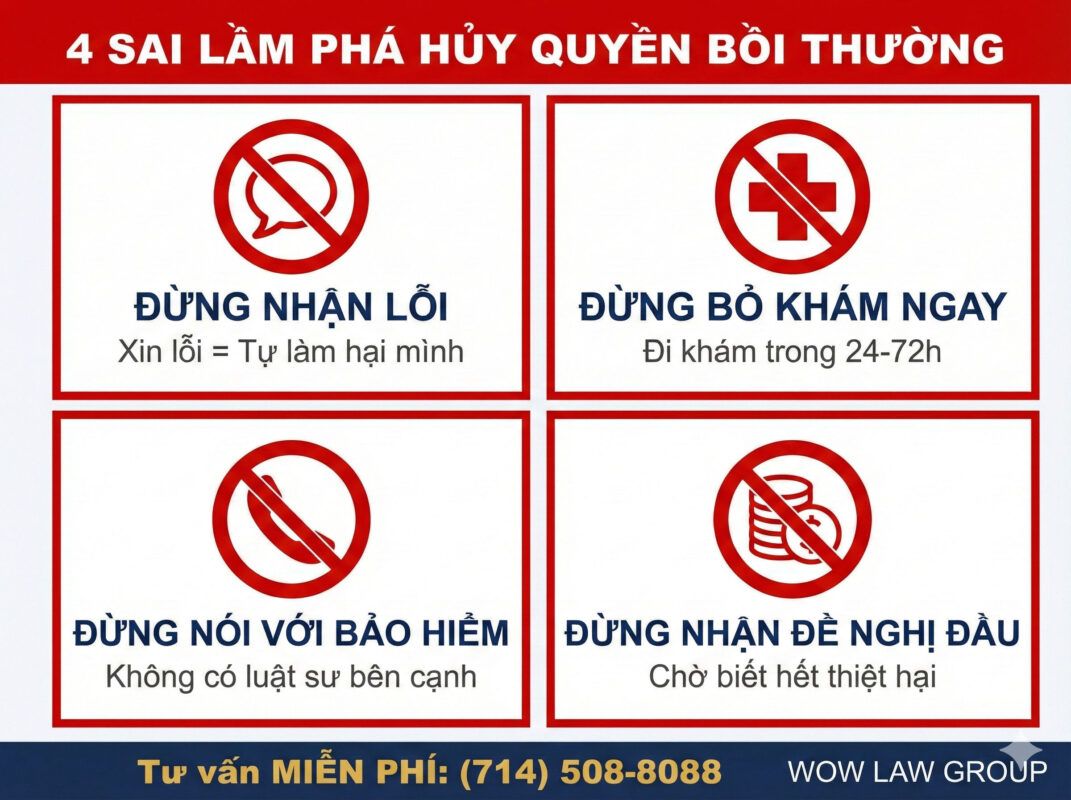 Những sai lầm lớn nhất bạn cần tránh