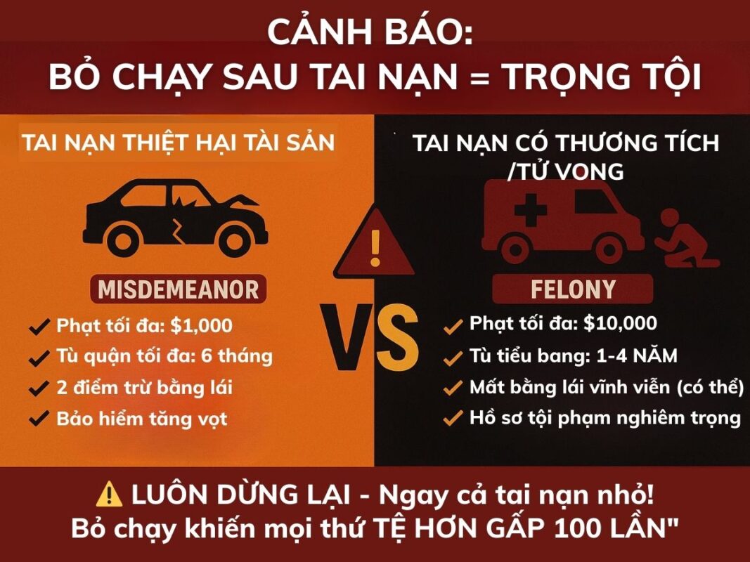 Điều đầu tiên hãy nhớ là phải dừng xe khi xảy ra tai nạn