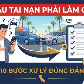 Đụng Xe Ở California: Trình Tự Xử Lý Sau Tai Nạn 2025