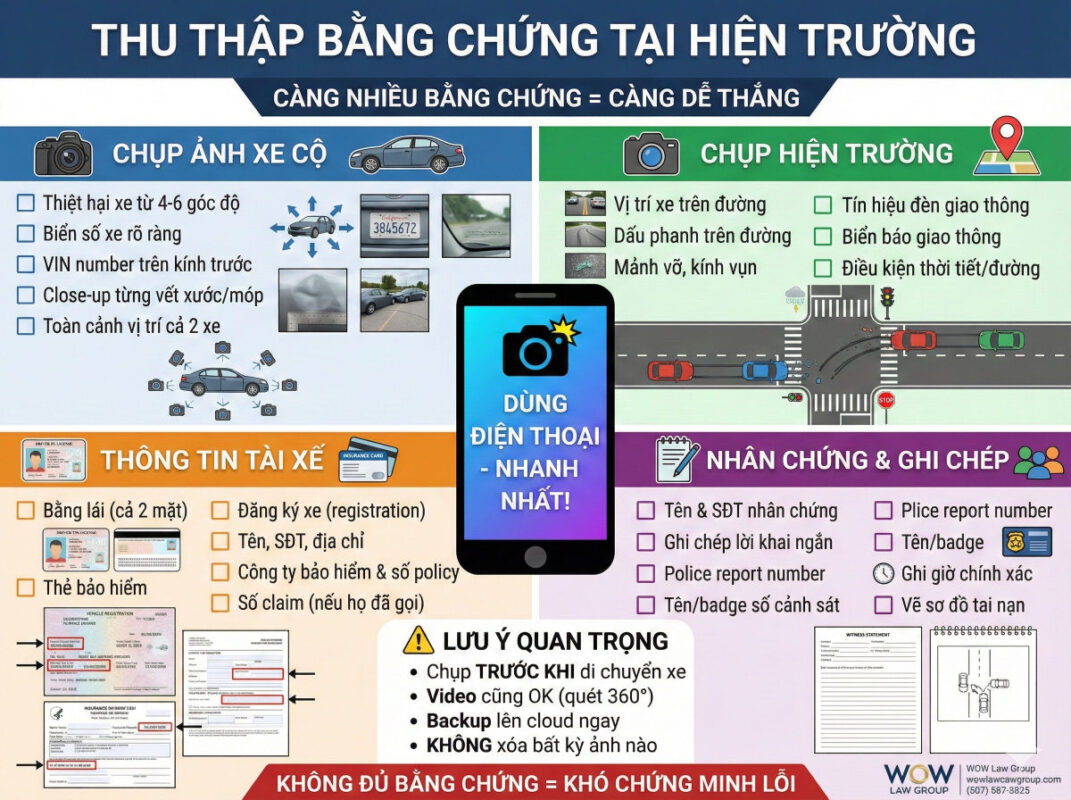 Checklist những thông tin bạn cần thu thập tại hiện trường