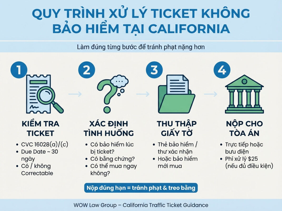 Quy Trình Xử Lý Từng Bước Khi Bị Ticket Bảo Hiểm Xe