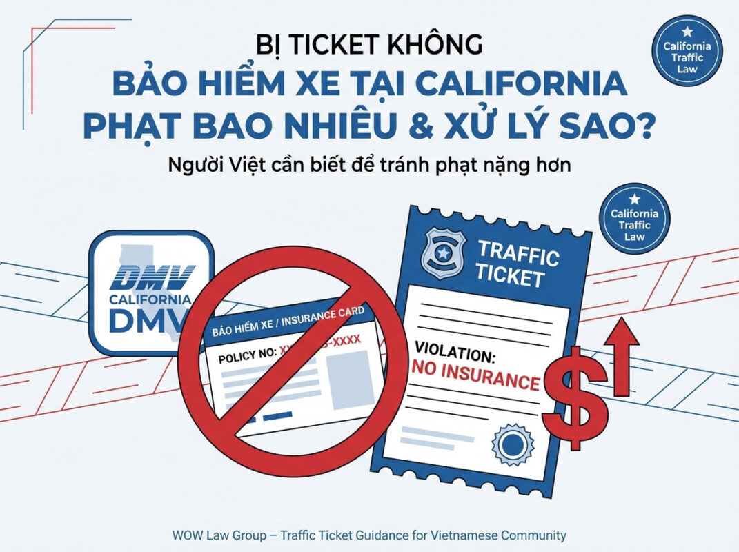 Bị Ticket Không Bảo Hiểm California: Phạt Bao Nhiêu và Cách Xử Lý