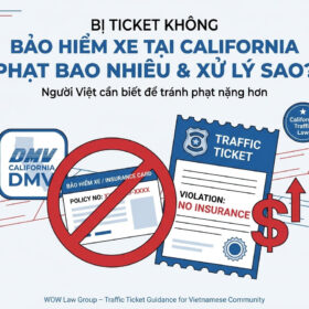 Bị Ticket Không Bảo Hiểm California: Phạt Bao Nhiêu và Cách Xử Lý