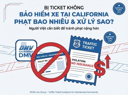 Bị Ticket Không Bảo Hiểm California: Phạt Bao Nhiêu và Cách Xử Lý