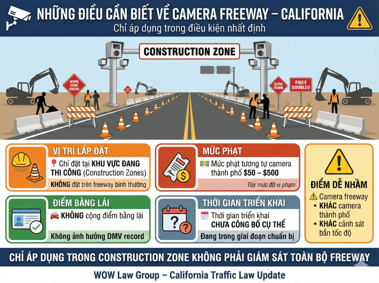 Camera Tại Công Trường Freeway - Caltrans