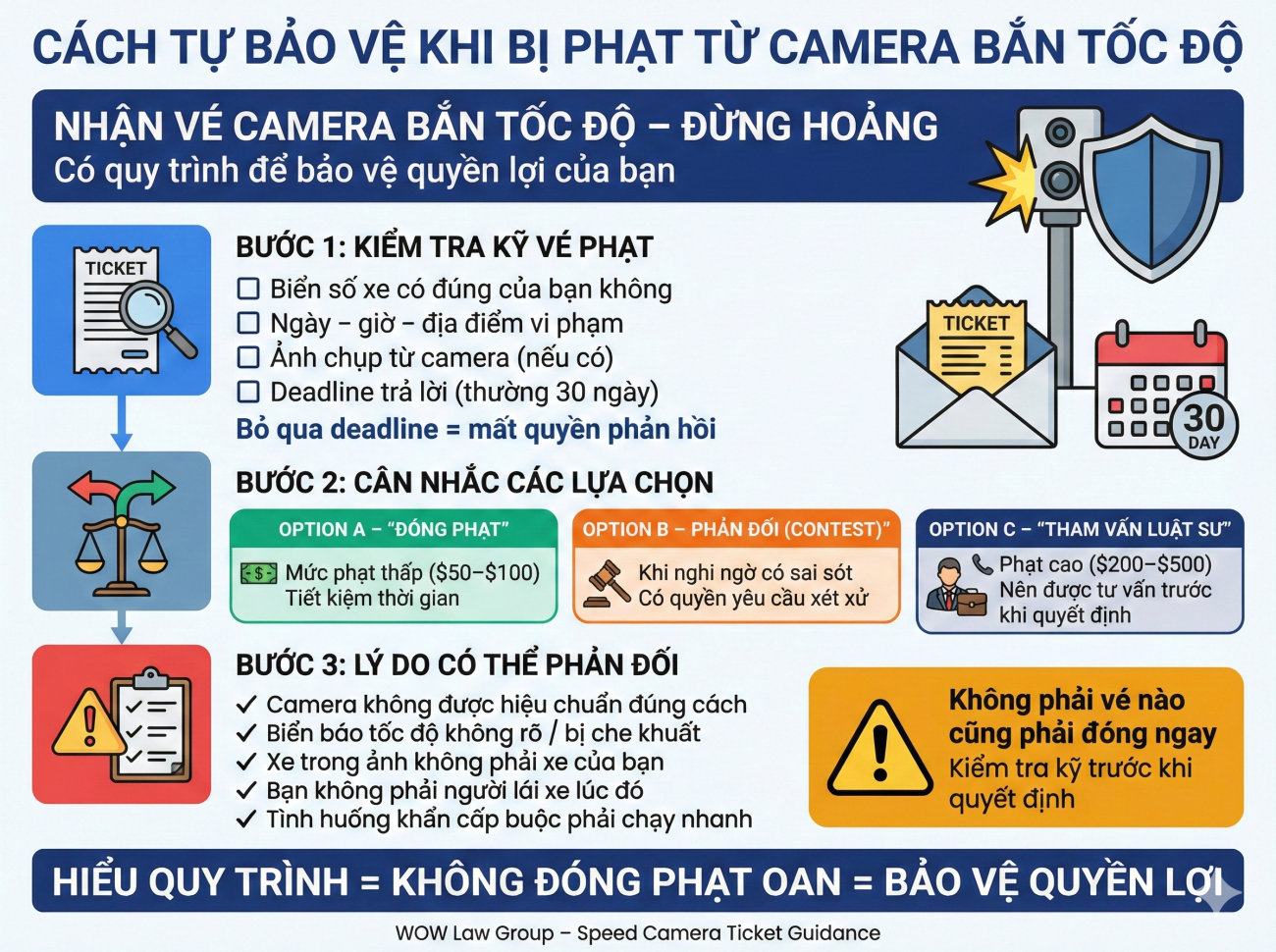 Cách Tự Bảo Vệ Khi Bị Phạt Từ Camera Bắn Tốc Độ Tại California