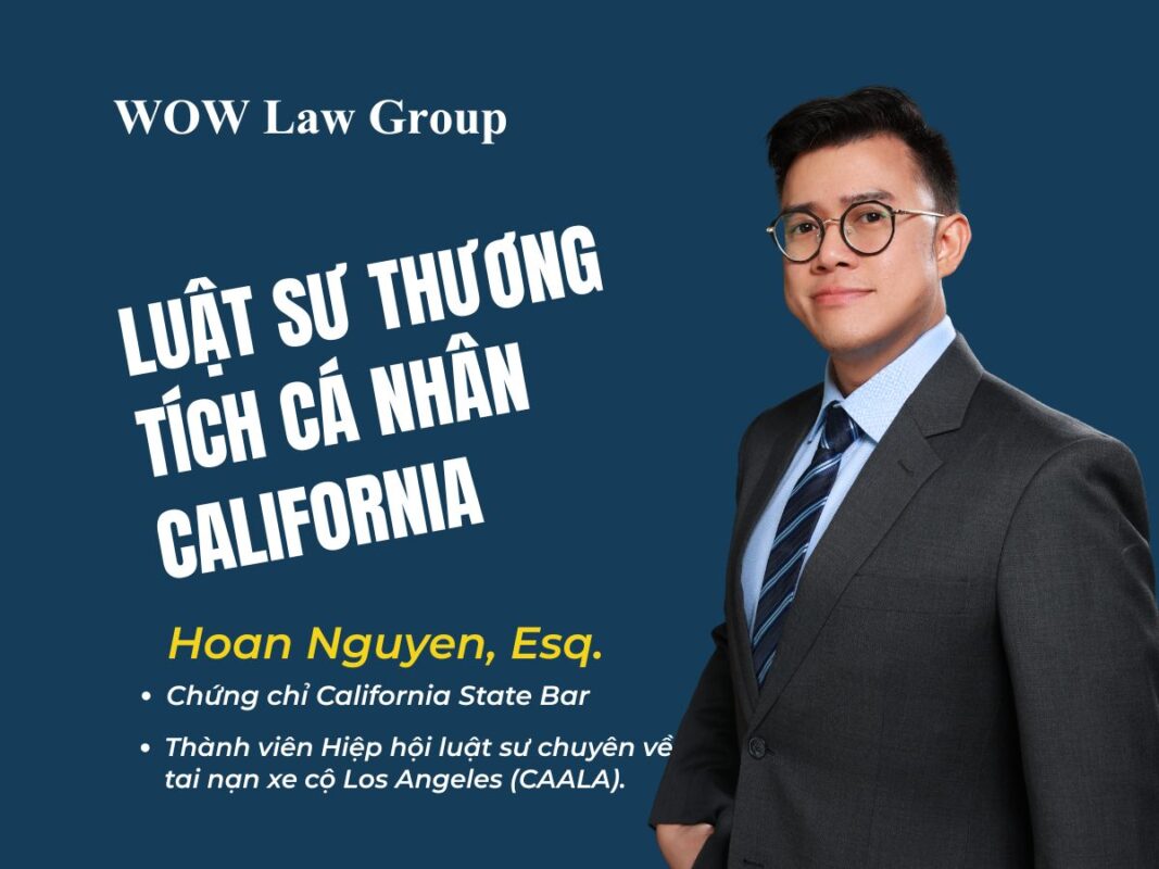 Luật sư Hoan Nguyễn là chuyên gia trong việc đòi bồi thường tai nạn ô tô và thương tích cá nhân