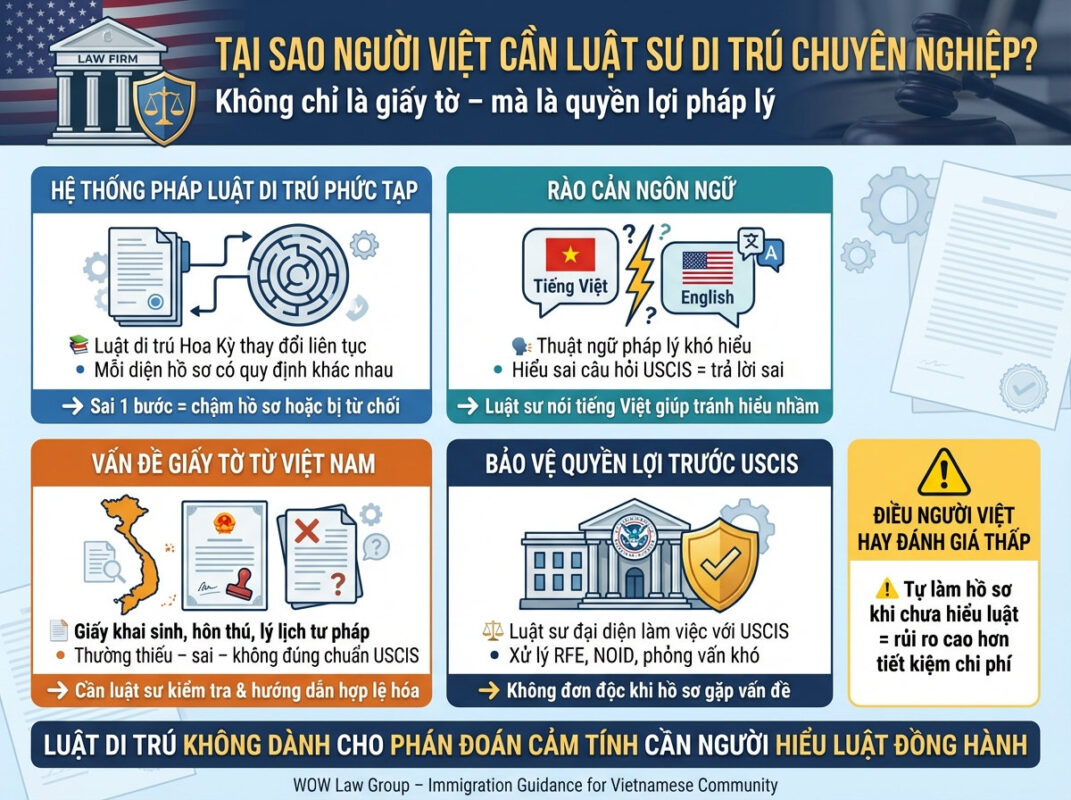 Tại Sao Người Việt Cần Luật Sư Di Trú Chuyên Nghiệp?