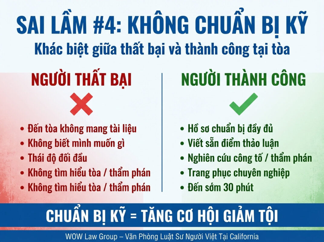 Sai Lầm #4: Không Chuẩn Bị Kỹ