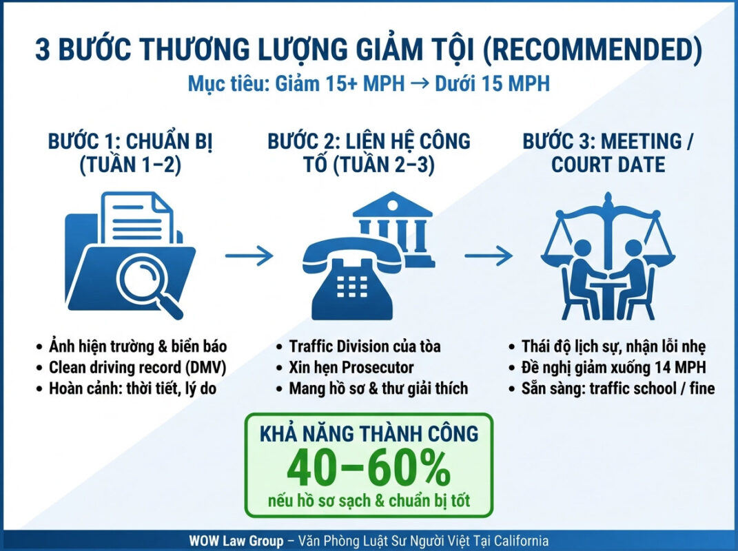 Thương Lượng Giảm Tội Speeding 15+ MPH Over ở California