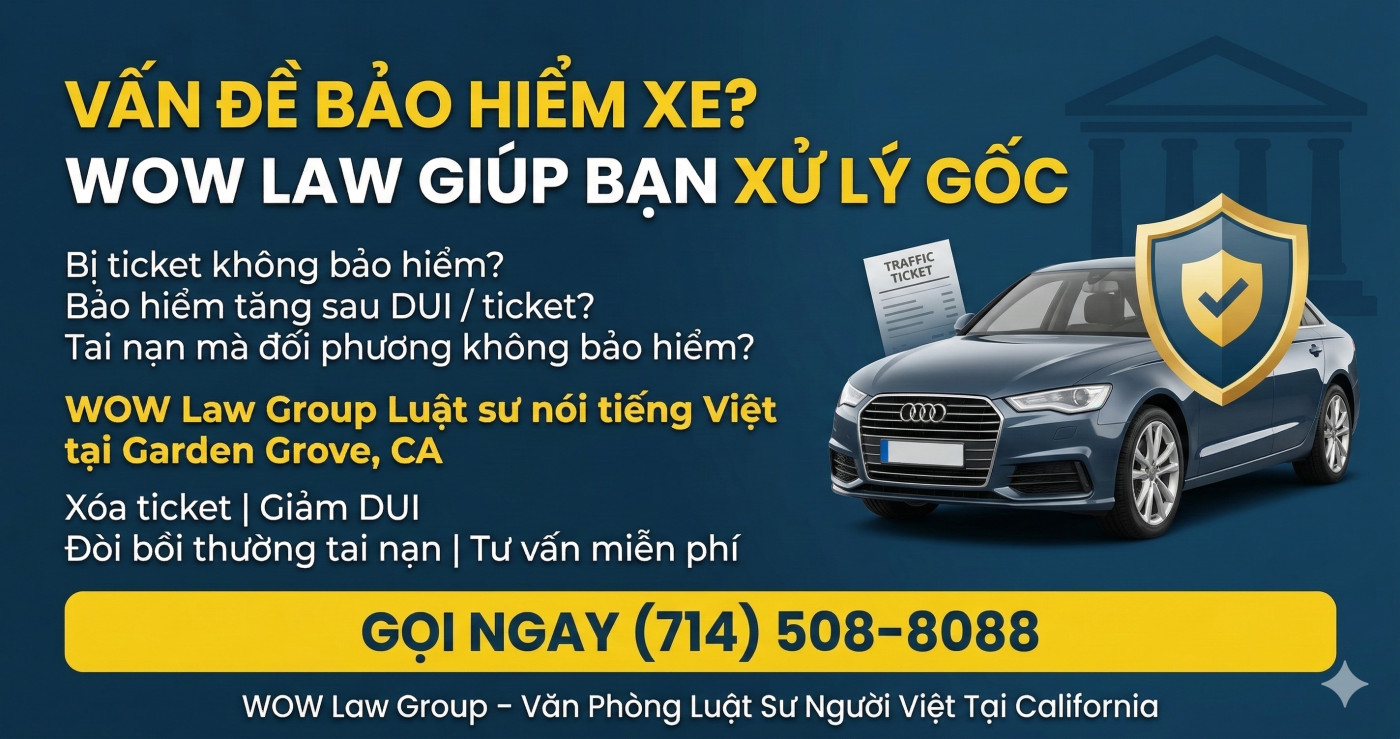 VẤN ĐỀ BẢO HIỂM XE? WOW LAW GIÚP BẠN XỬ LÝ GỐC