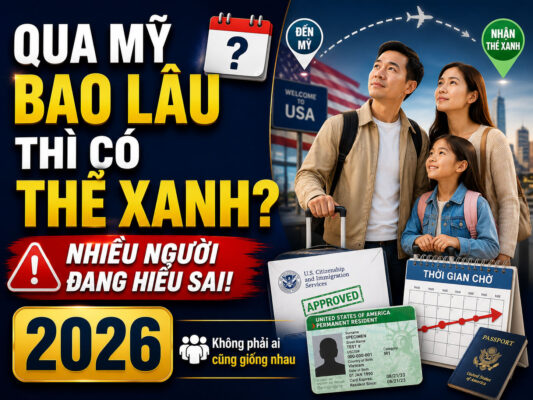 Qua Mỹ Bao Lâu Thì Có Thẻ Xanh? Sự Thật Nhiều Người Hiểu Sai (2026)